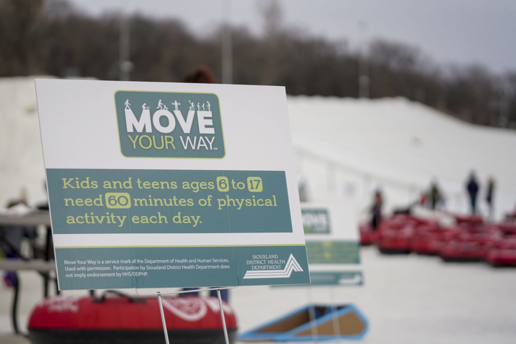 Move Your Way sign. Encouraging physical activity.